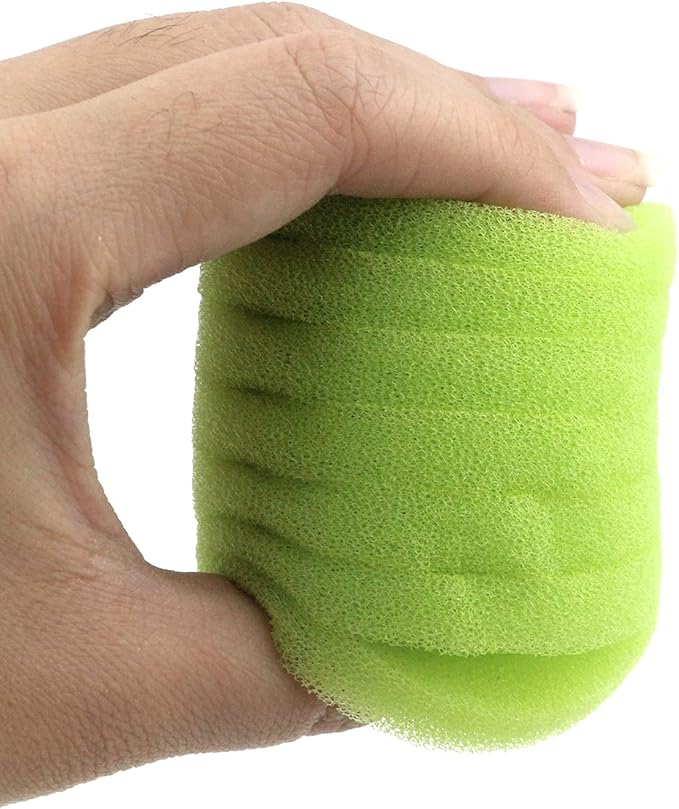 MY MIRONEY 1.89" x 2.99" Replacement Sponge Filter Aquarium Sponge Filter 7-Layer Sponge Filter Green Spare Sponges Pack of 8