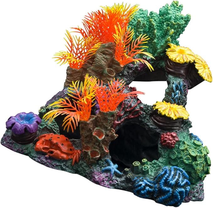 DOITOOL Fish Tank Coral Ornaments Aquarium Decorations Artificial Landscape Pieces Unique Design for