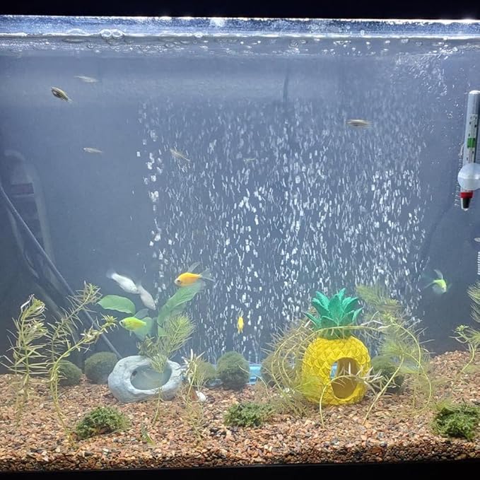 Saim 16 inch Aquarium Air Stone Bar, 2 Piece Bubbles Release Oxygen Diffuser Bar, Fish Tank Mineral Air Bubble Air Stone Bar for Nano Air Pump Small Bucket and Fish Tank
