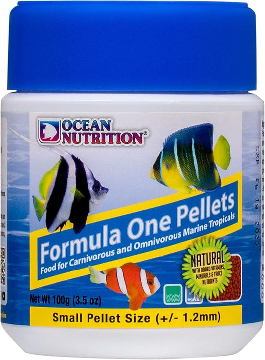 Ocean Nutrition Formula One Pellets 3.5-Ounces (100 Grams) Jar - Small Pellet Size