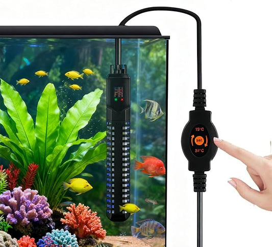 500W Aquarium Heater, Adjustable Thermostat Fish Tank Heater | Auto Shut-Off, Explosion-Proof for Fresh & Saltwater