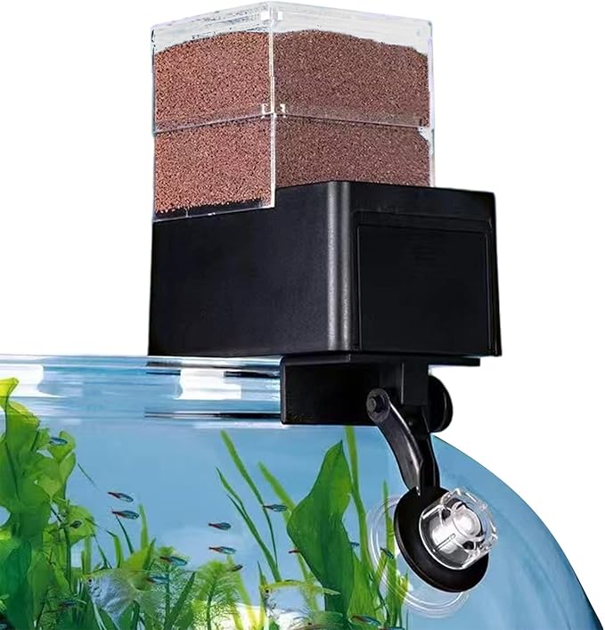 Fish Feeder - 5-Speed Intelligent Automatic Feeder | Adjustable Airtight Aquarium For Tanks And Ponds; Ideal For Fish, Turtles, Bettas, Shrimp And More: Schedules