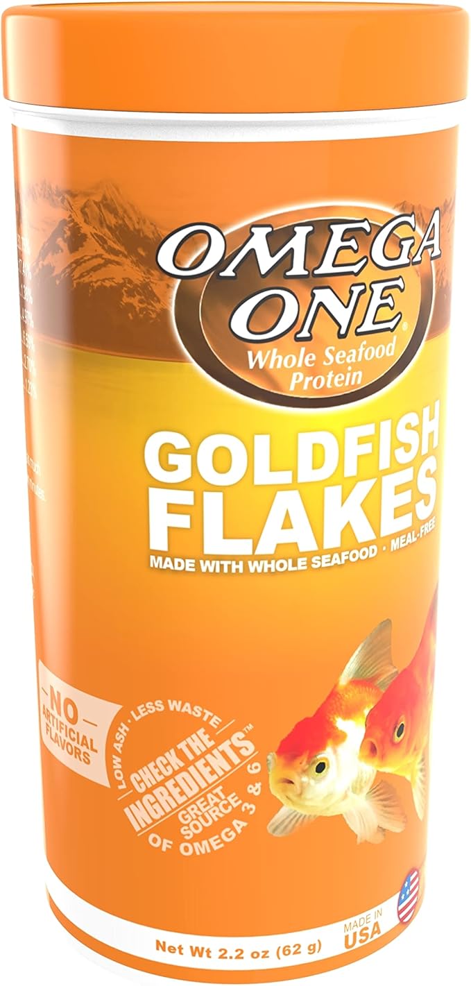 Omega One Goldfish Flakes, 2.2 oz.