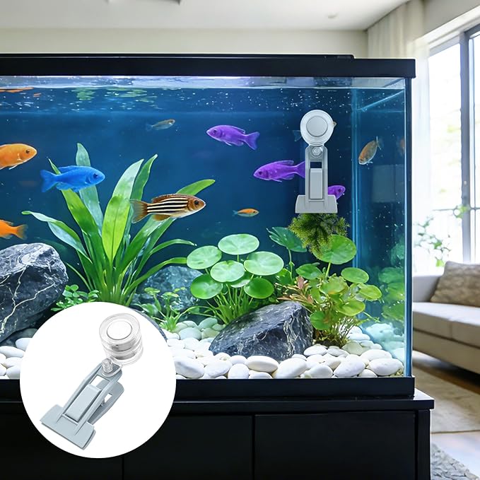 Magnetic Seaweed Feeder Clip, Automatic Fish Feeder with Algae Magnet Clip, Fish Tank Accessories for Fish and Aquatic Pets, Automatic Fish Feeder.