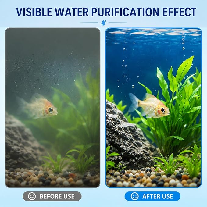 Hedday Filter Cartridges Compatible with Top Fin EF-S Element,16 Packs Aquarium Fish Tank Filter for BF5 BETTAFL