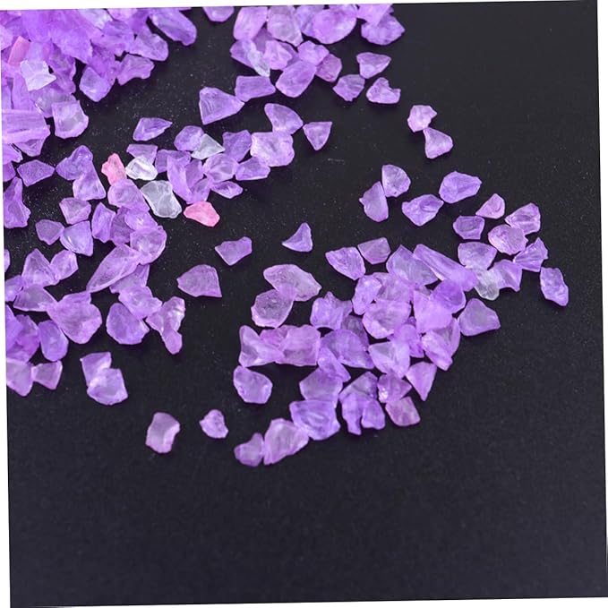 Unomor 2pcs Colored Glass Decorative Sand for Landscape Bottles Colored Sand for Fish Tank Aquariums Crafts Safe for Fish Versatile Home Decor