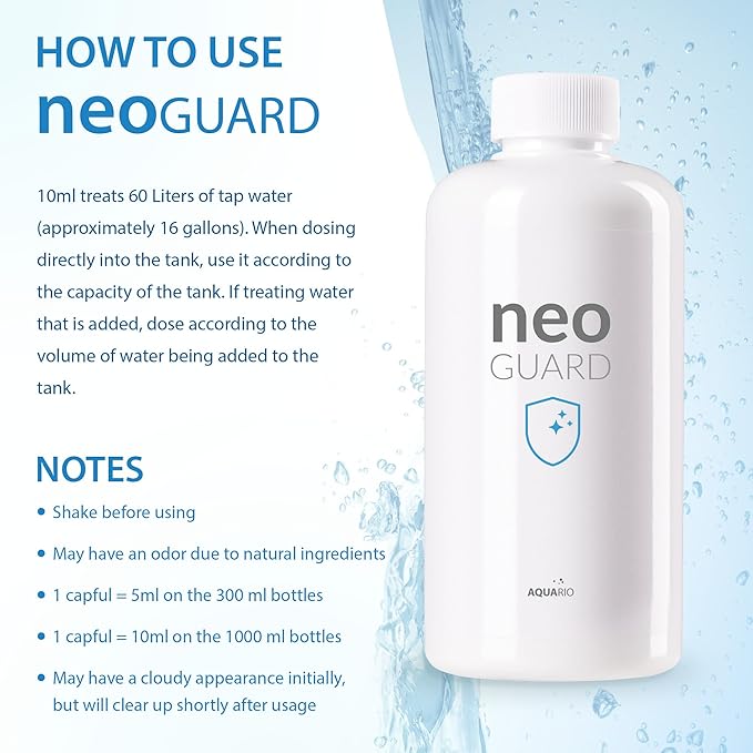 Aquario Neo Guard - Phosphate Remover & Algae Prevention Solution for Aquariums - Prevents Algae Growth, Removes Excess Phosphates, Maintains Clear Water - Water Conditioner for Aquarium Tank - 1000ml