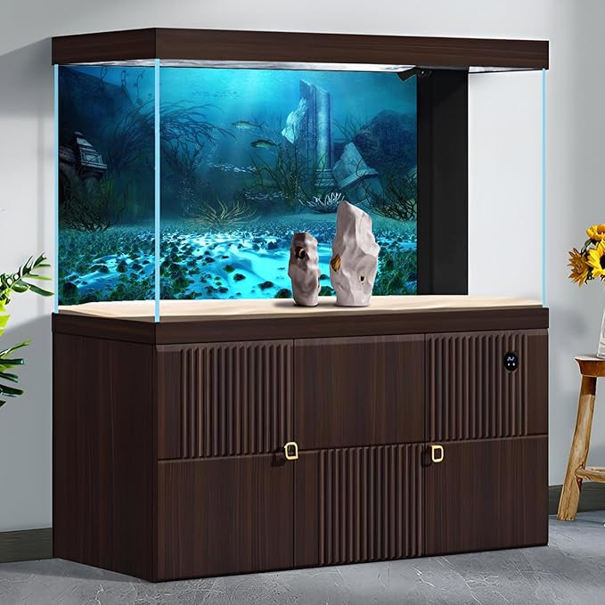 Underwater World Aquarium Background Ocean Temple Aquatic Grass Fish Tank Background Deep Blue Sea Tropical Marine Life Terrarium Backgrounds Ruined Building Seascape Backgrounds 30x18in