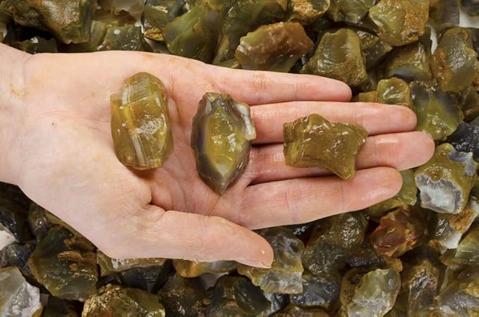 Fantasia Materials: 5 lbs Yellow Carnelian Rough Stones from India