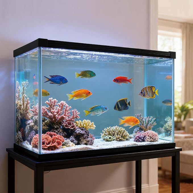 Ultra Clear Glass Aquarium Thickened Large Fish Tank -Suitable for High-end Fish Enthusiasts（33 Gallon）
