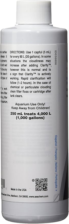 Seachem Pristine 500ml Aquarium Treatment and Clarity 250ml Water Clarifier Bundle