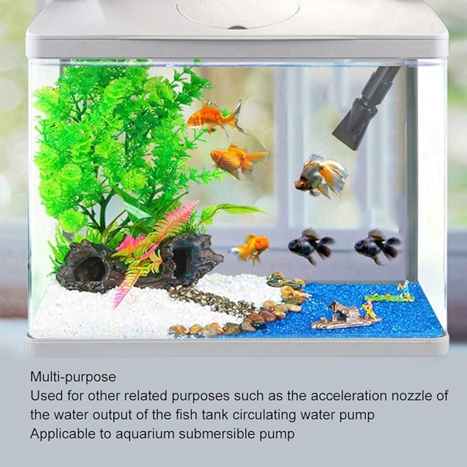 Zerodis 360 Degree Rotating Elbow, Fish Nozzle Water Fish Water Outlet Tube Pump Fitting Function Fish Water Tool