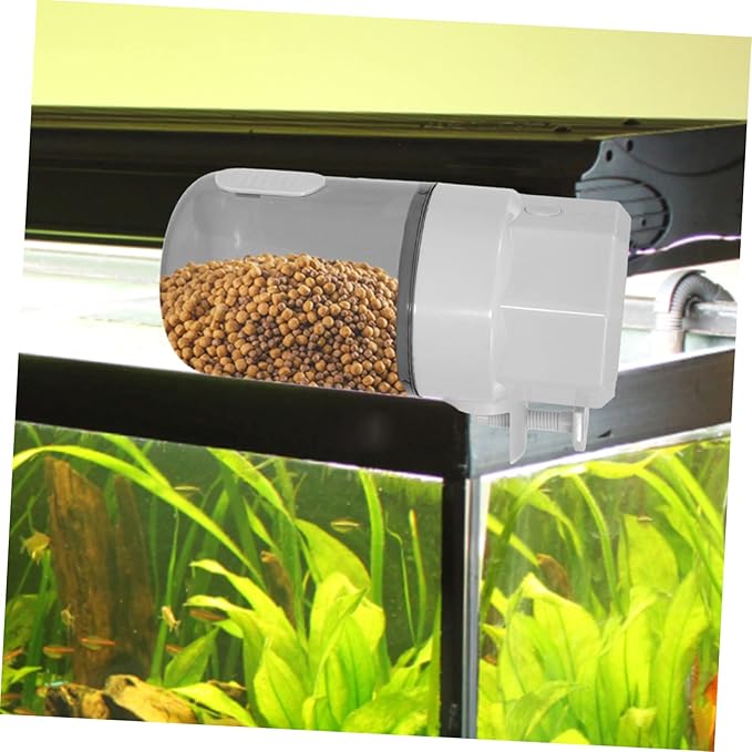 TOYANDONA Automatic Fish Feeder for Aquarium Timing Dispenser for Goldfish Betta Tortoise Capacity Easy Installation Smart Feeding for Healthy Fish Growth