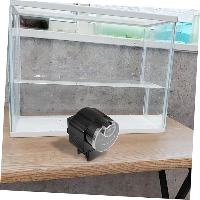 Automatic Aquarium Fish Feeder with Timer for Fish Tank and Turtle Feeding, Food Dispenser Compatible with Pellets and Flakes, Suitable for Vacation and Daily Feeding
