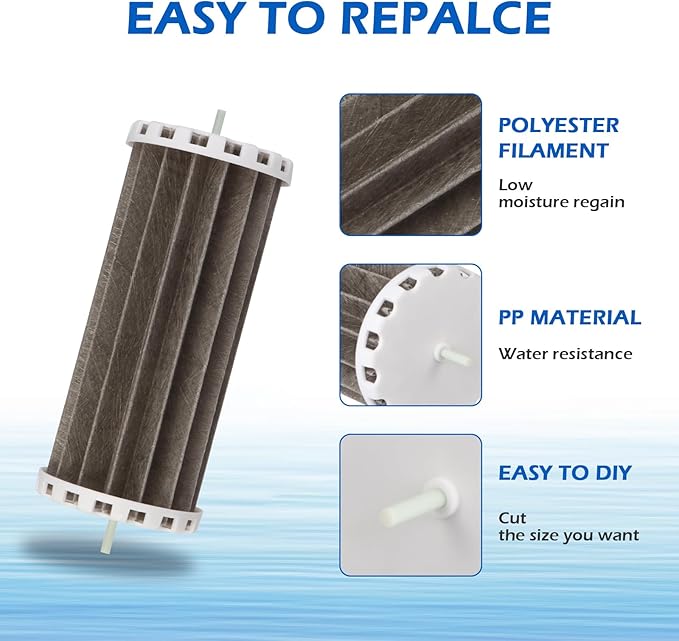 PRBW2350B Bio Wheel Aquarium Tank Filters Replacement Parts Compatible with Marineland/Penguin 200B 350B Assembly Filter Parts（ Pack of 4）
