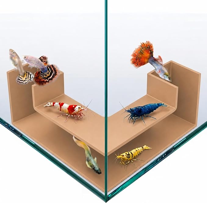 Aquarium Underground Tunnel 5", Clear Viewing Fish Tank Cave, Dual-Entrance Shrimp Hideout, Substrate Buried Decor for Betta, Loaches, Corydoras, Smooth ABS, Sand