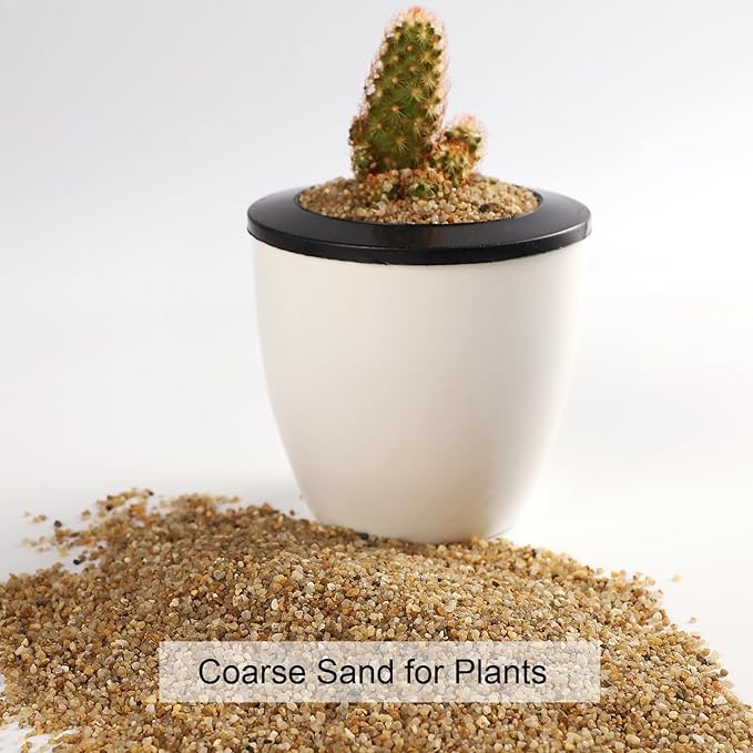 11LB 0.03-0.08 Inch Sand 100% Natural Stone Sand for Aquarium Silica Sand for Fire Pit Decorative Sand for Landscaping Coarse Sand for Fish Tank