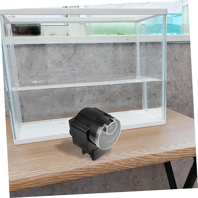 Toyvian Automatic Aquarium Fish Feeder Electric Fish Feeding Tool for Tank Without Battery Suitable for Goldfish