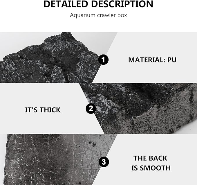 balacoo Aquarium Background Board Reptile Terrarium Background Decorations for Fish Tank Reptiles Turtles