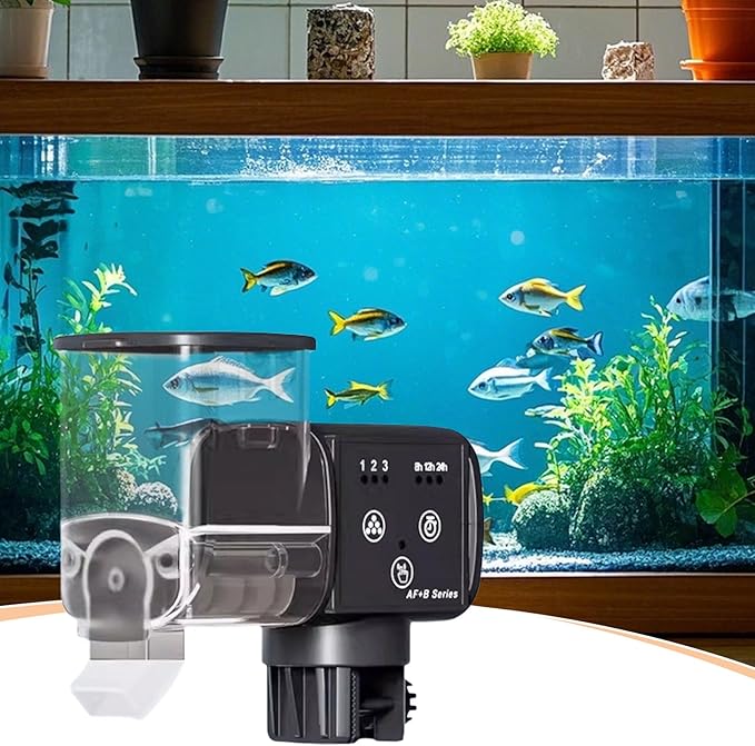 Aquarium Fish - Automatic Waterproof Food Dispenser with Timer, Automatic Fish Feeder | for Travel, Pond, Home, Holiday, Weekend, Betta, Turtle
