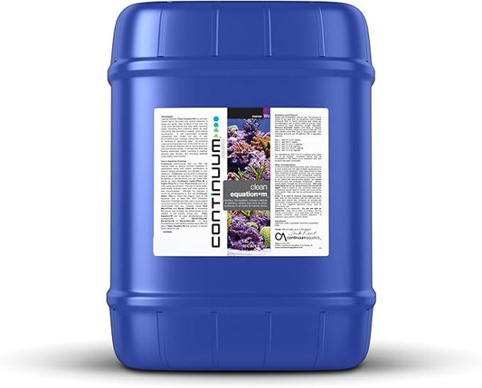Continuum Aquatics Clean Equation M – Marine Aquarium Cleaner & Clarifier – Clears Water, Loosens Debris, Supports Reef & Fish Health, Advanced Formula 20L