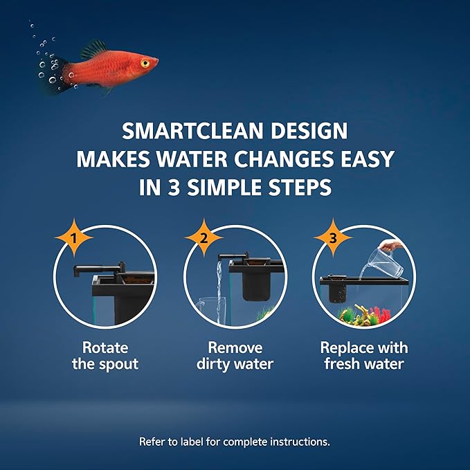 Aqueon QuietFlow Internal Filter with SmartClean Technology, Medium