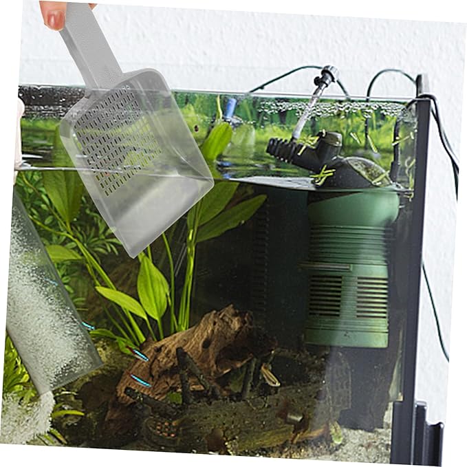 Yardwe 2pcs Fish Tank Shovel Hand Scoop Sediment Clearing Tool Garden Scoop for Soil