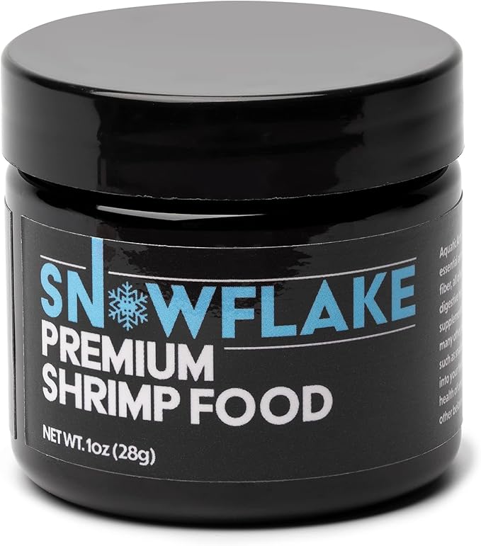 Aquatic Arts Shrimp Food Pellets for Freshwater Aquariums – Neocaridina & Sulawesi Diet, Large Snowflake Sinking Pellets for Live Aquarium Invertebrates, 1oz