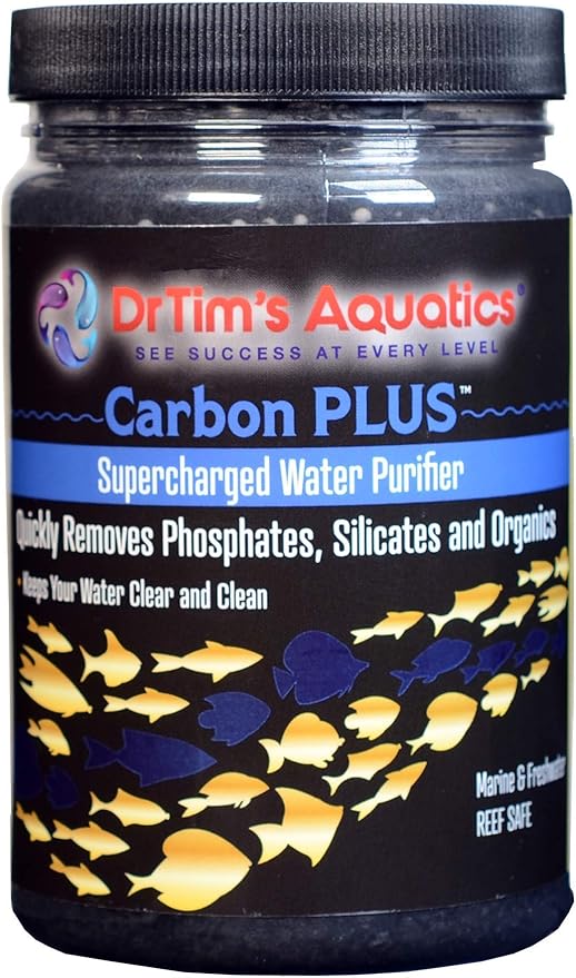 DrTim's Aquatics Re-Mover Plus Fish Filter Media for Reef, Nano, Sea Horse Aquaria – Eliminates Fish Tank Organics, Ammonia, Nitrite, Organics – Eco-Friendly Purifier – for 100 Gal, 16 oz
