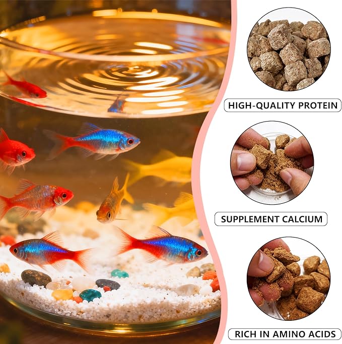 Brine Shrimp Cubes 1.7 oz | Slow Sinking Fish Food for Freshwater & Saltwater Aquariums | Nutrition for Bettas, Angelfish, Goldfish & Bottom Feeders (1.7 oz)