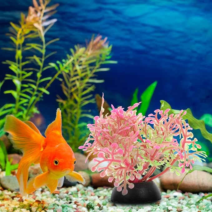 STOBOK Simulation Water Grass Aquarium Plants Fish Tank Decor Artificial Plastic Plants for Aquarium Landscape and Fish Shelter 20Pcs