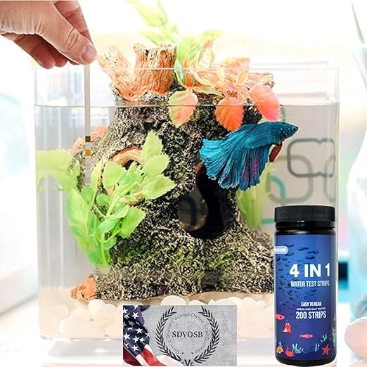 South Shore Retail - 200 Aquarium Test Strips - for Fish Tank or Pond - Lowest Price Per Strip On Amazon! - High Accuracy - Tests for Nitrate, Nitrite, PH, and Water Hardness - Aquarium Water Test Kit