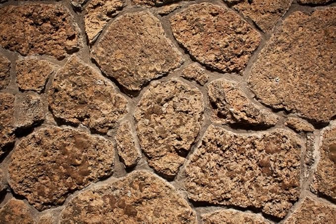 VIP. LINE Brown Stone Texture Aquarium Reptile Background Poster for Snake Fish Tank Backdrop Sticker Selfadhesive (36" x 24"/ 91 x 61cm)