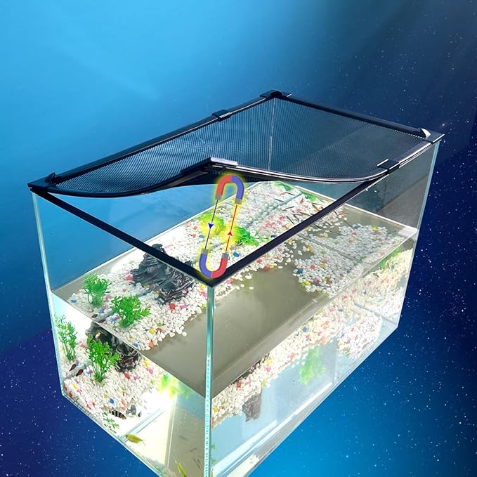 Magnetic Fish Tank lid Cover Keep Fish from Jumping Out