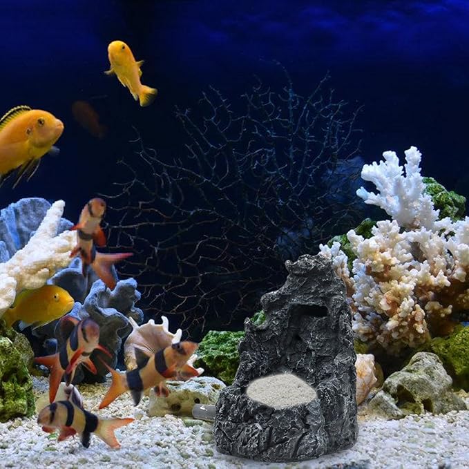 Easyly to Assemble Resins Sand Waterfall Decoration for Aquariums Enhancing Natural Water Flows for Fish Wellbeing Fish Tanks
