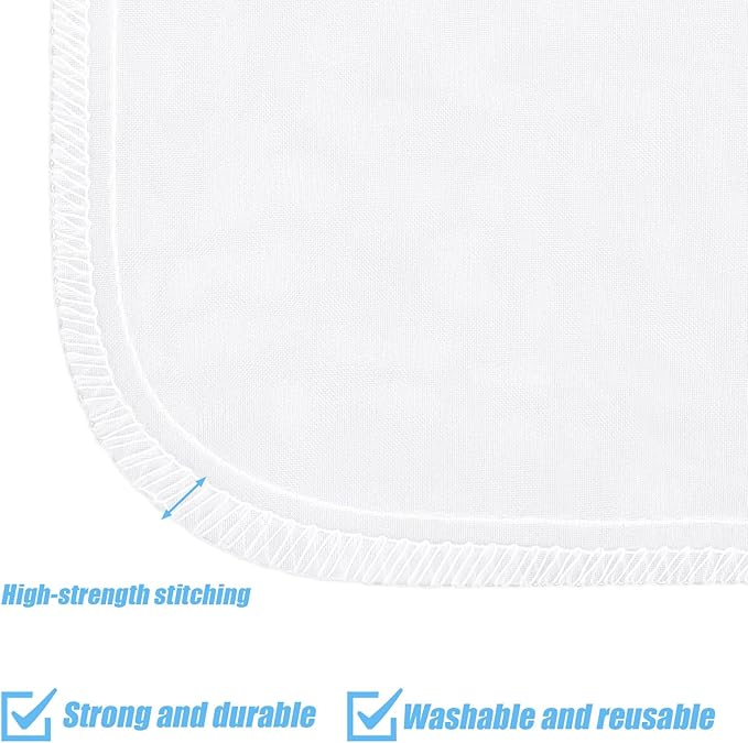 3 Pack 180 μm Filter Bag, Aquarium Media Bag with Drawstring Reusable Extra Fine Mesh Bags Nylon Aquarium Net Media Bags for Activated Carbon Resins(7.8x3.6in)