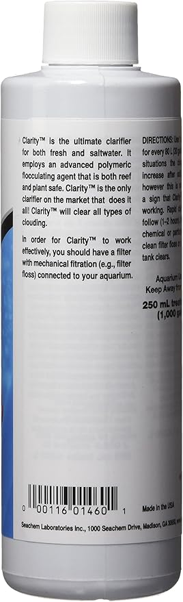 Seachem Pristine 500ml Aquarium Treatment and Clarity 250ml Water Clarifier Bundle