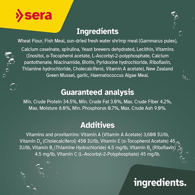 Sera Pond Flakes Fish Food 1.2 lb/3800 ml | Staple Food for Smaller Pond Fish | Rich in Vitamins & Minerals | Balanced Diet for Healthy & Active Fish | for e.g. Goldfish, bitterlings & Juvenile Fish