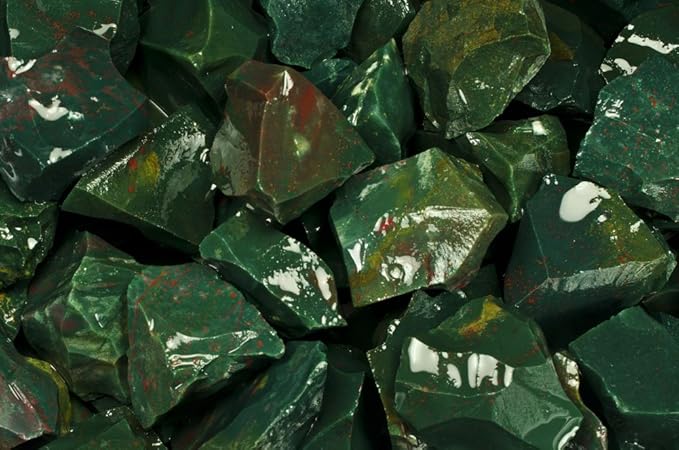 Fantasia Materials: 3 lbs Bloodstone Rough Stones from India