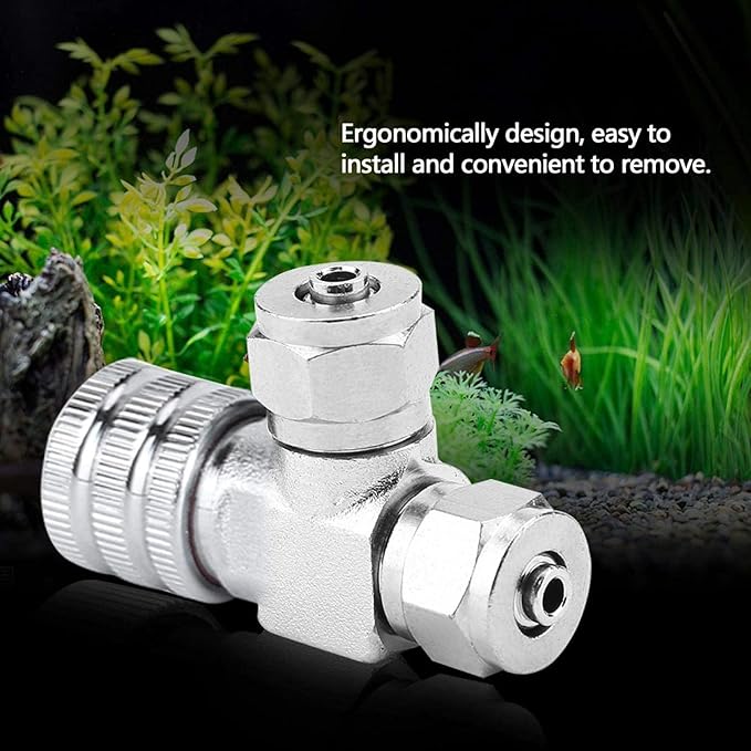 Zerodis Carbon Dioxide Refiner, CO2 Regulator Needle Check Valve Bubble Counter Carbon Dioxide Atomiser for Aquarium Plants Fish (02#)