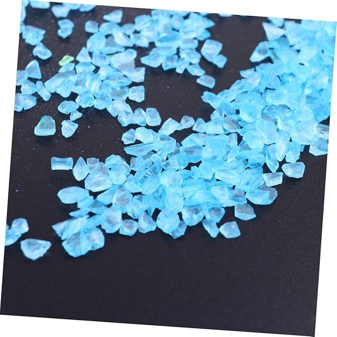 2pcs Glass Sand Blue Coarse for Sand Art Fish Tank Micro Landscape Decoration Fish Safe