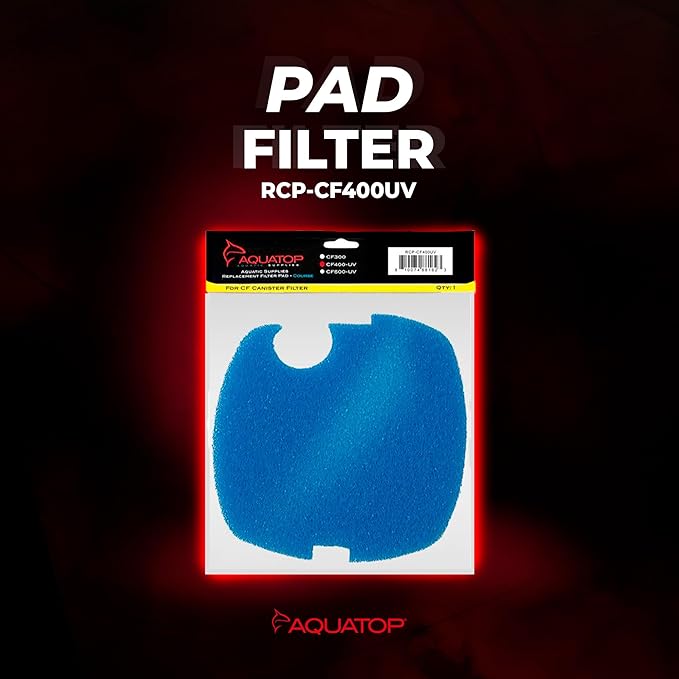 Aquatop Replacement Coarse Filter Sponge for CF-400 Series – Sponge Refills for Mechanical Filtration, Ideal for Clear Water, RCP-CF400