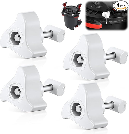 4 Pack Replacement Parts Compatible with Fluval Canister Filters, Lid Fastener Compatible with Fluval FX6 FX5 FX2 FX4, Secure Fit and Long Lasting