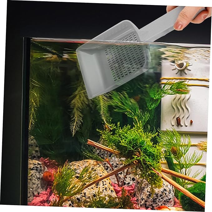 VANZACK Aquarium Sand Shovel Drainage Efficient Fish Tank Cleaning Tool for Gravel and Sediment Removal Design for Easy Operation and Maintenance