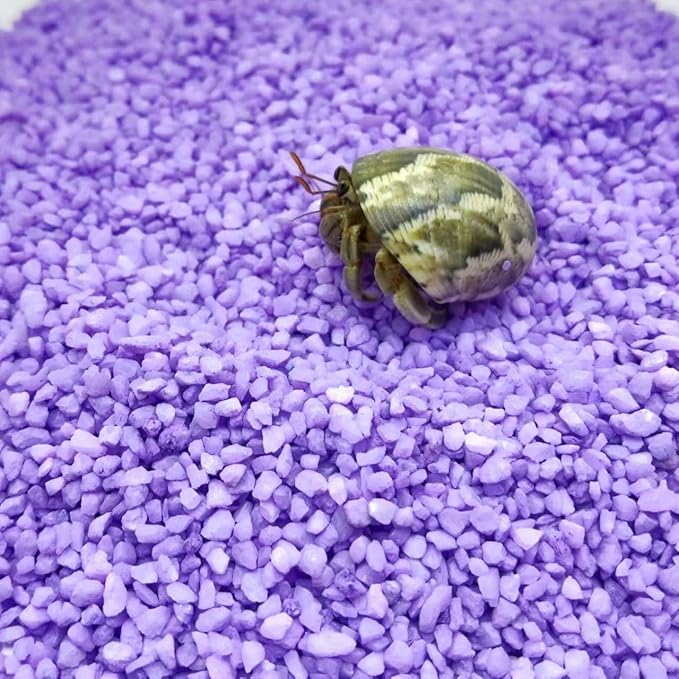 Purple Substrate Sand, Reptiles, Aquarium Decorations, Aquarium Sand, Terrarium Bedding, Fish, Amphibians Shallow-Water Creature Supplies (200, g)