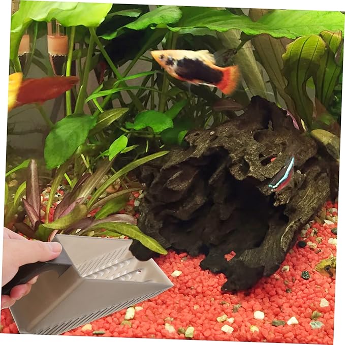 POPETPOP Fish Tank Sand Shovel Fish Tank Shovel Aquarium Plastic Sand Scooper Aquarium Vacuum Plastic