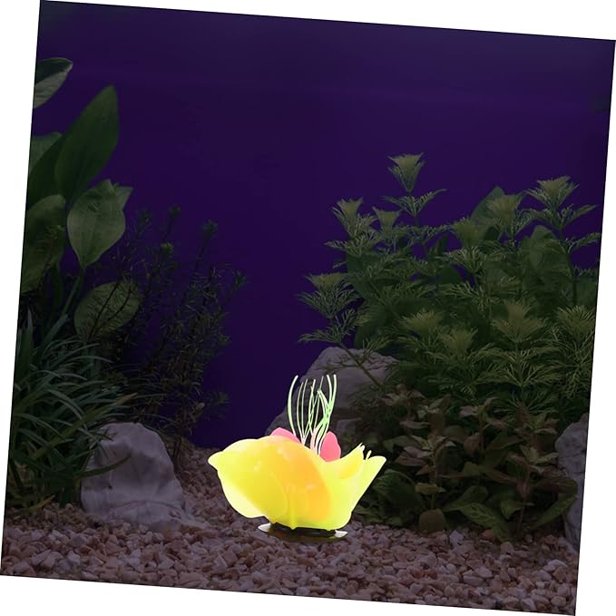 MERRYHAPY Silicone Coral Adornment for Aquariums Simulation Coral Plant Decoration Safe Non- for Fish Tank Landscape Aesthetic for Home Office Use