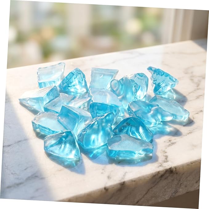 VANZACK 36pcs Mini Glacier Figurines Arctic Scene Simulation Iceberg Models for Aquarium Decor Sand Table Landscape Rockery Micro Landscape Accessories