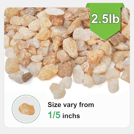 2.5 lbs Coarse Sand for Plants, 1/5 Inch Horticultural Sand for Succulents, Desert Silica Sand for Cactus, Vases, Aquariums, Terrarium, Fish Tank, Drainage Gravel for Potted Plants, Bamboo, Crafts