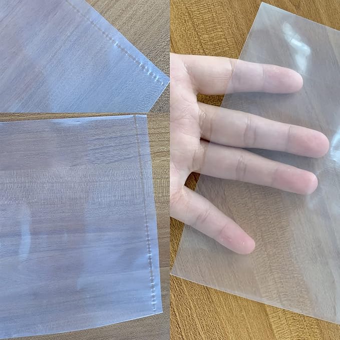 100 Pcs 6"x12" Clear Plastic Fish Bags,3 Mil Thick Bottom Seal Leak-Proof Shipping Bags,for Fish Transport